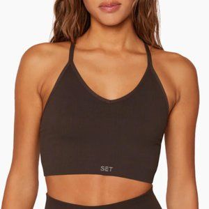 Set Active Sculptflex Ribbed V Bra - Medium - Espresso